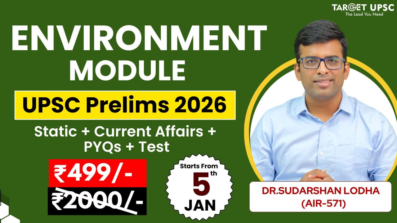 Environment Module Batch for Prelims 2026 ( 5th Jan )