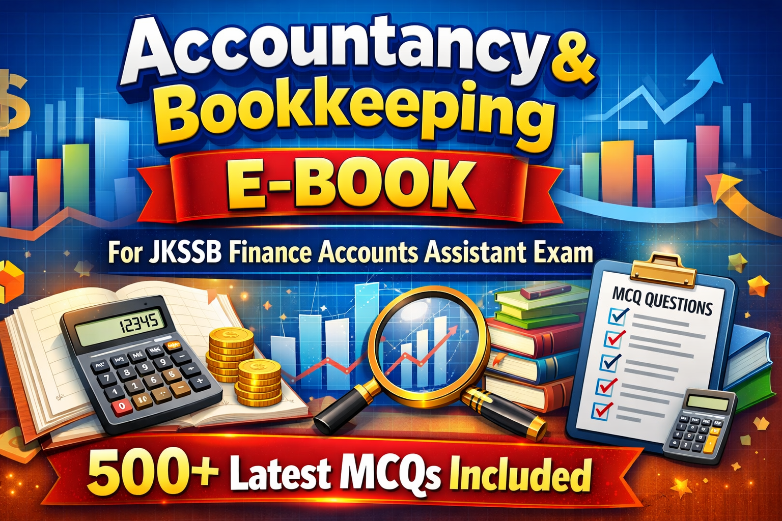 Accountancy & Bookkeeping E-Book for JKSSB Finance Accounts Assistant Exam | 500+ Latest MCQs