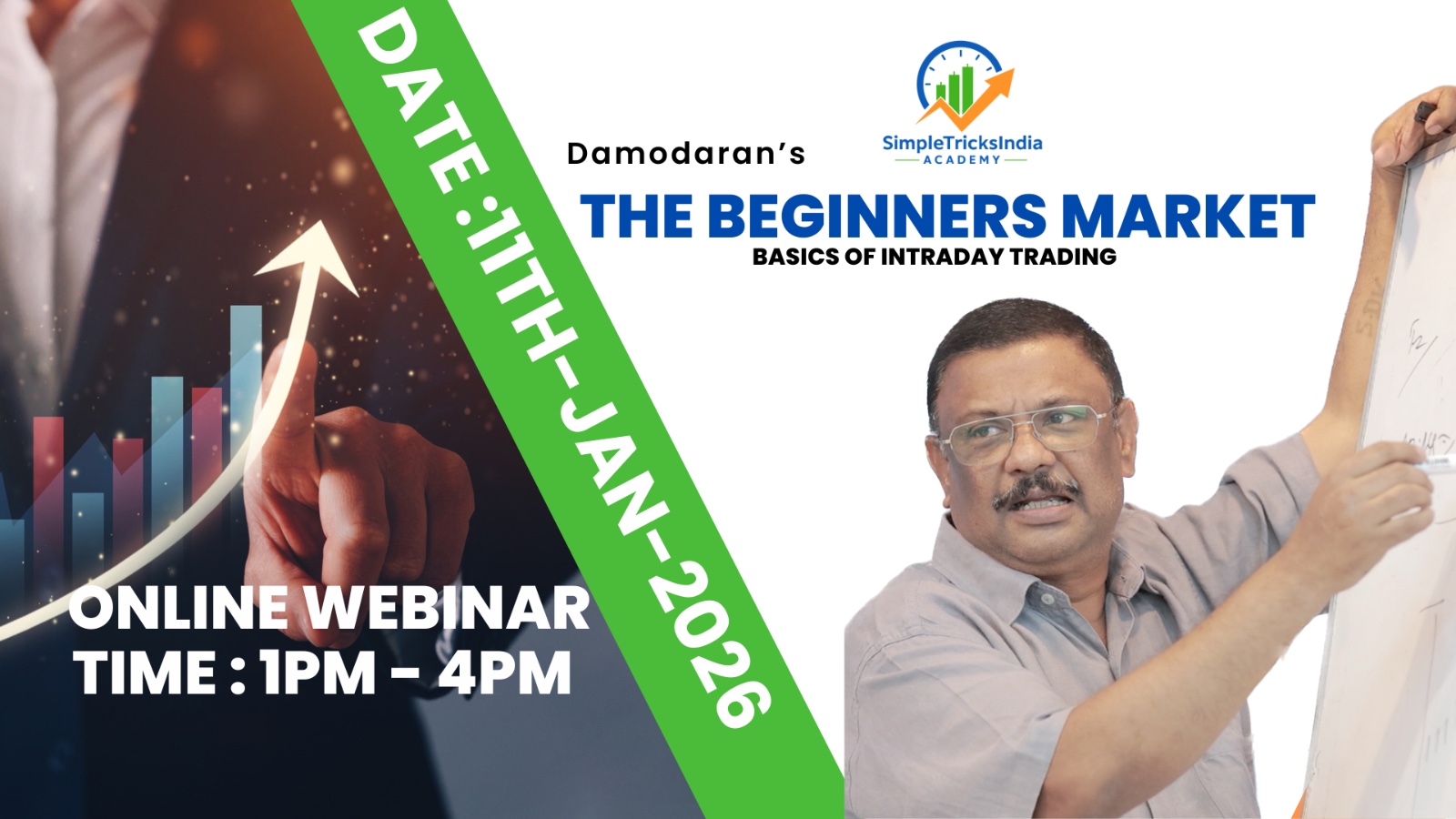 11th January 2026 - Damodaran's The Beginners Market - 1PM to 4PM