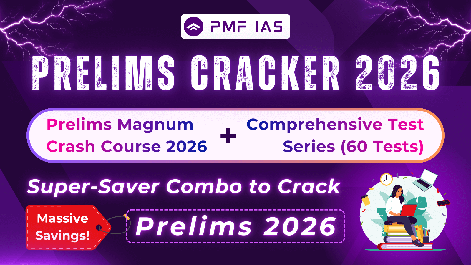 Prelims Cracker 2026 Combo Deal — Magnum Crash Course + Test Series