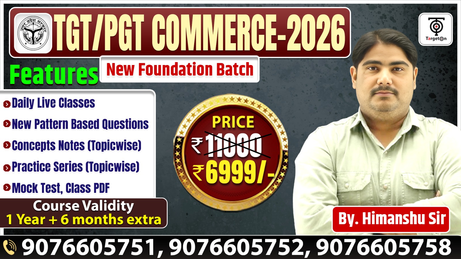 TGT/PGT Commerce 2026 - New Foundation Batch
