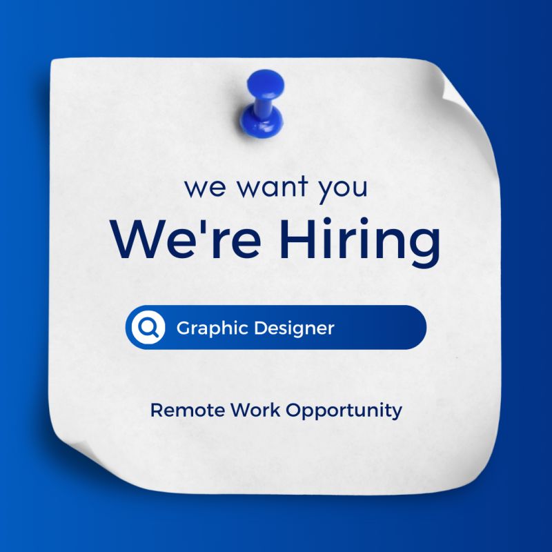 HIRING - GRAPHIC DESIGNER 