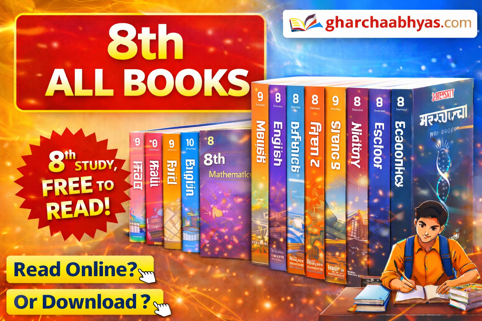 इयत्ता ८ वी पाठ्यपुस्तके