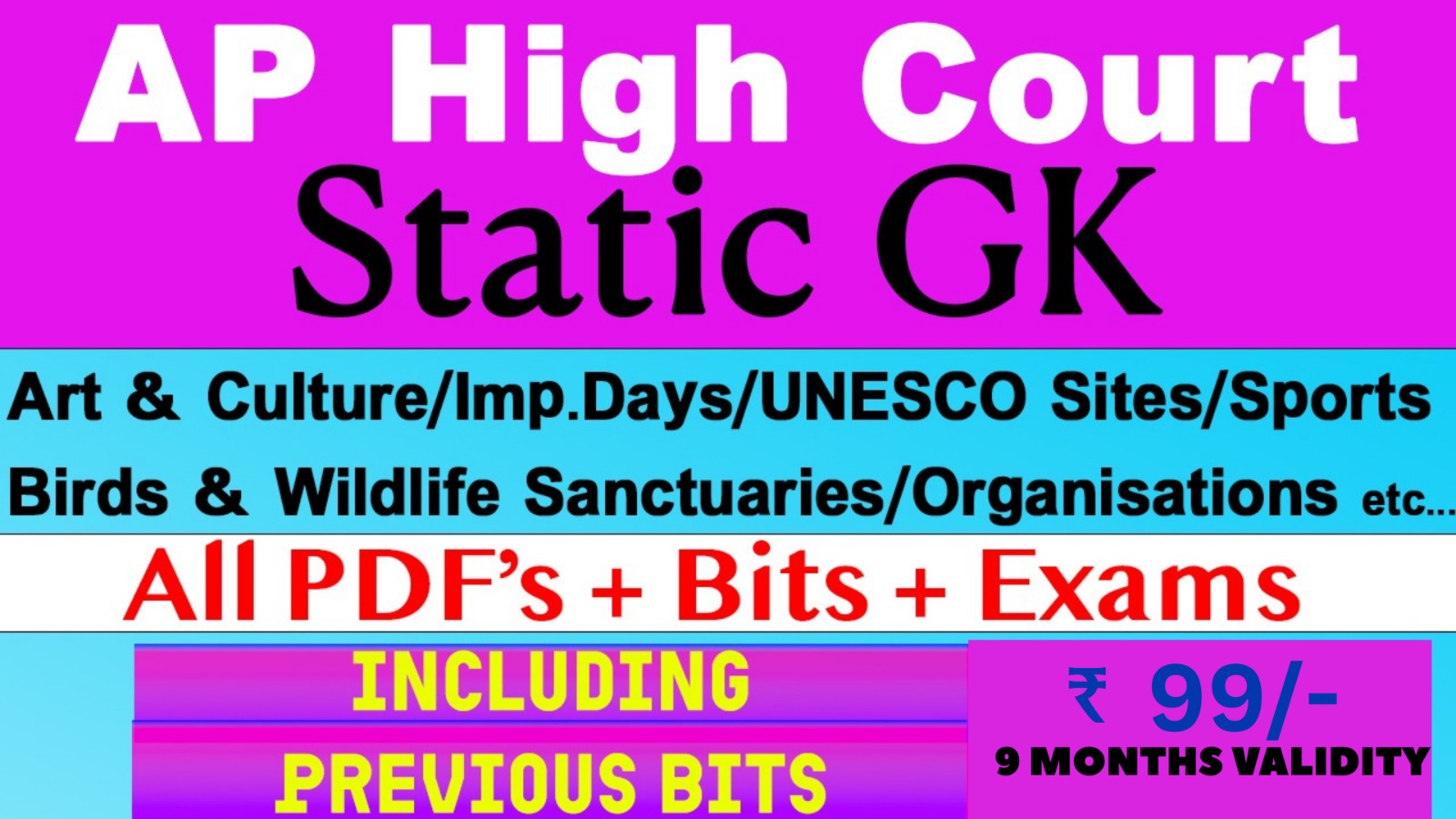 AP High Court : Static GK PDFs