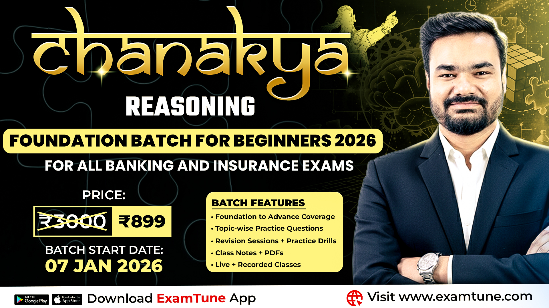 Reasoning – Foundation(Chanakya) Batch for Beginners 2026