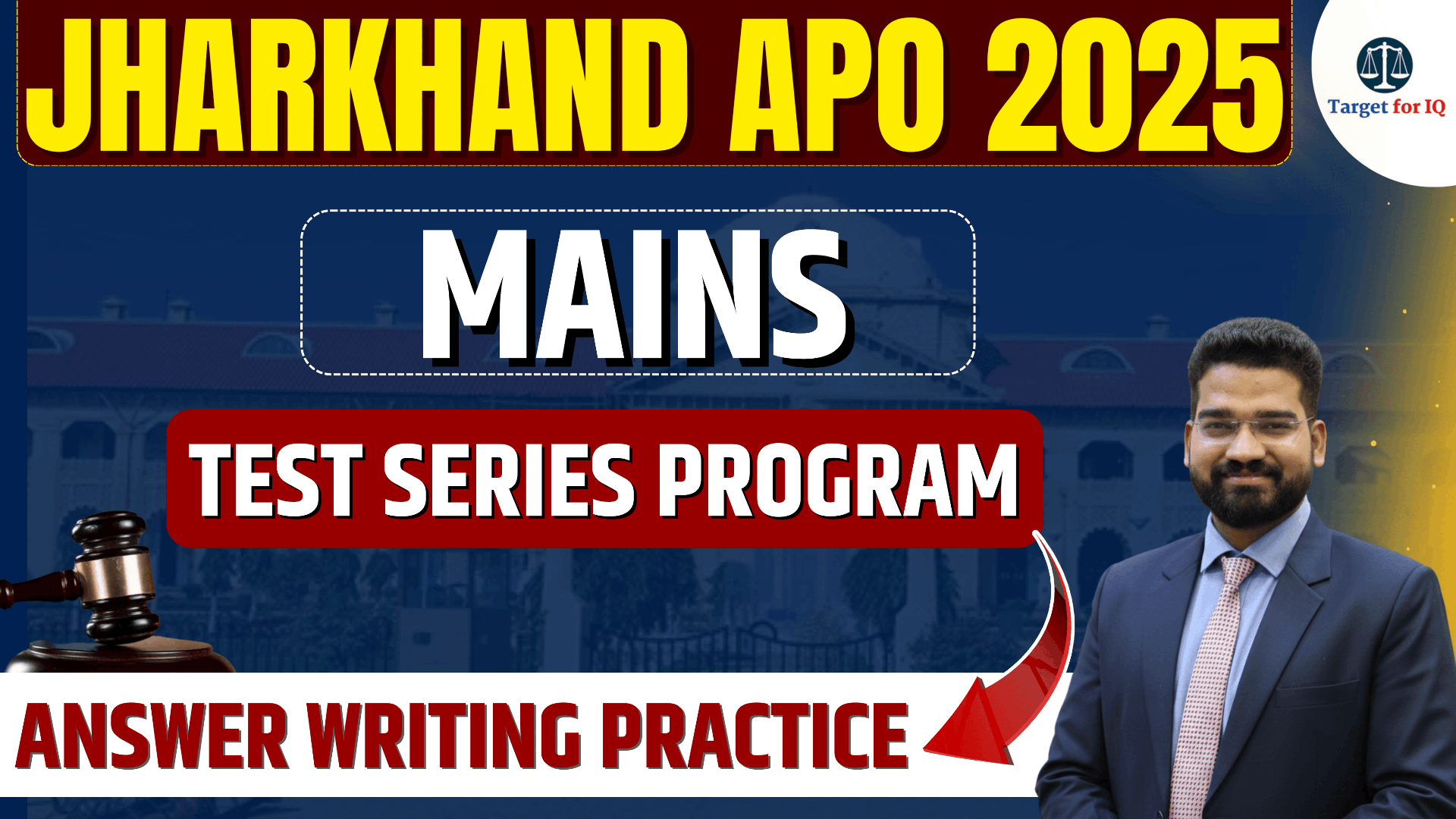 Jharkhand APO 2025-26 | Mains Test Series Programme