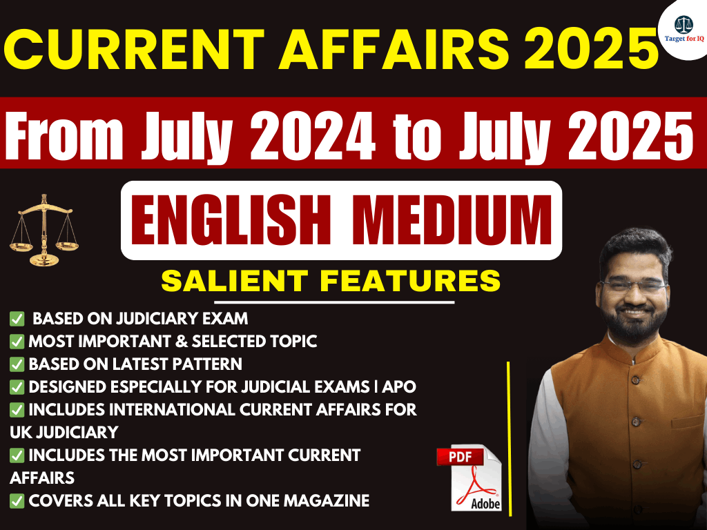 Current Affairs 2025 | E-Book | English Medium