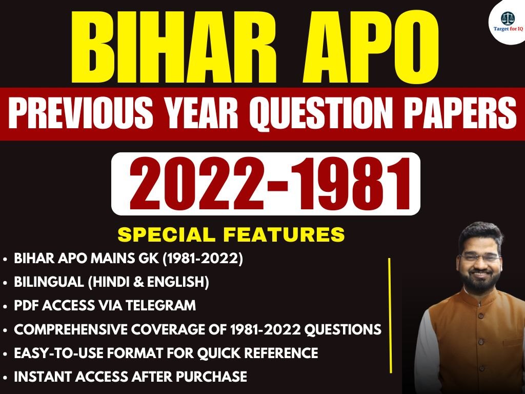 Previous Year Question Papers | Bihar APO Mains | GK