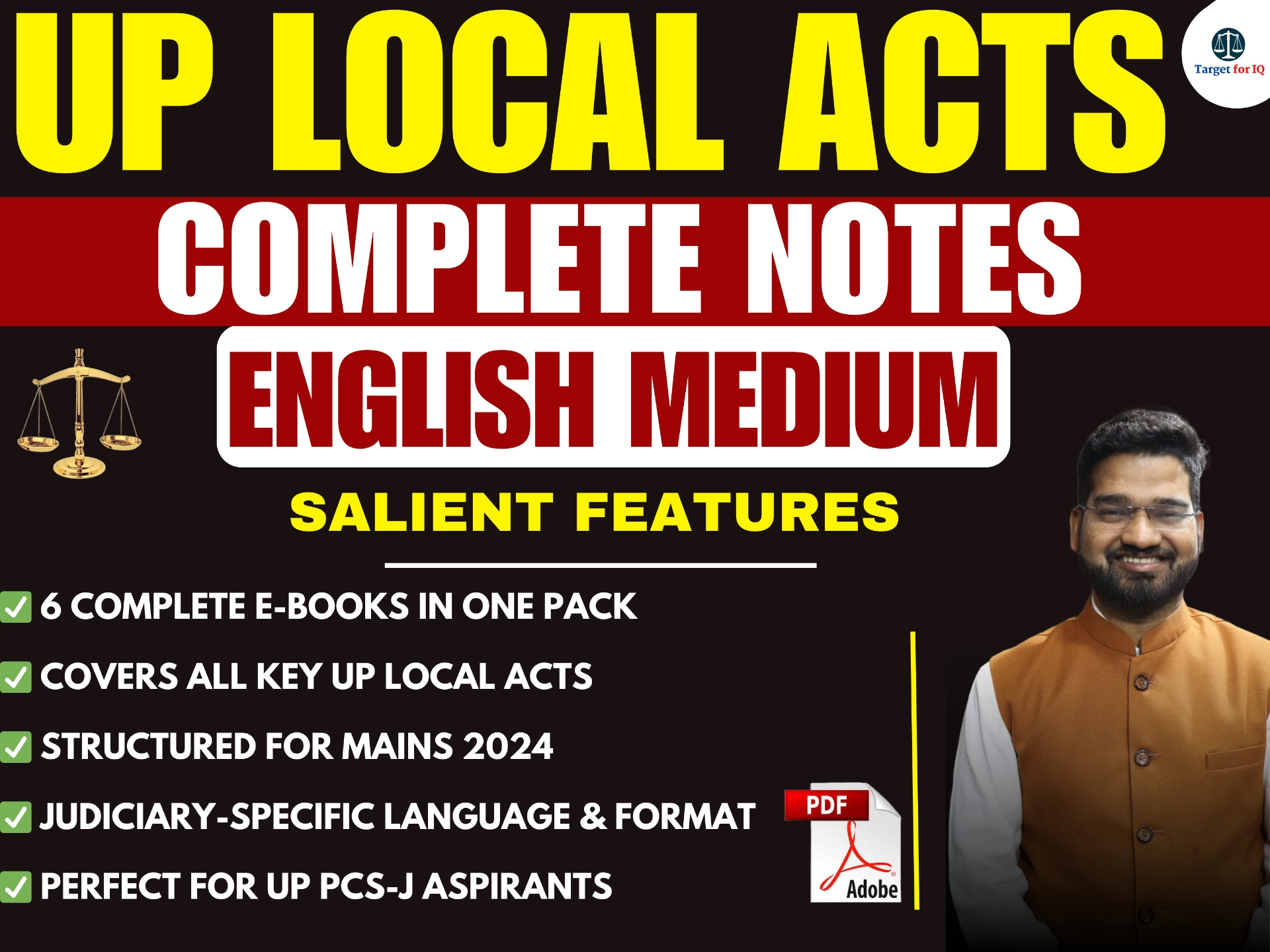 UP Local Act | Notes | English Medium