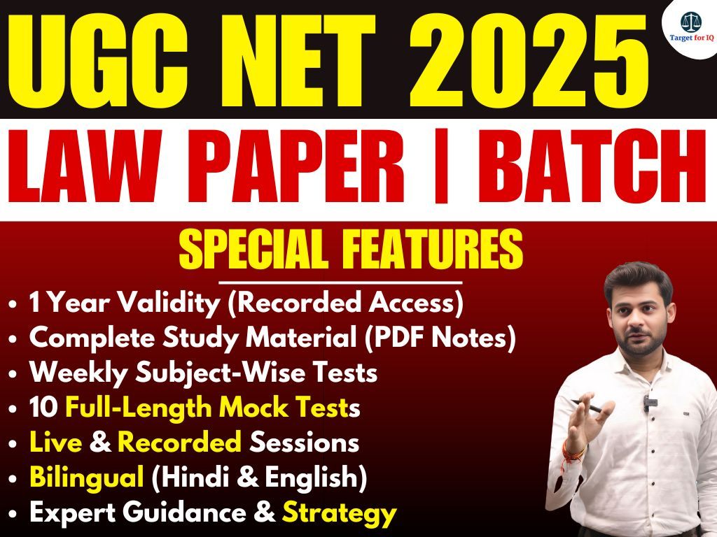 UGC NET 2025 | Law Paper | Batch