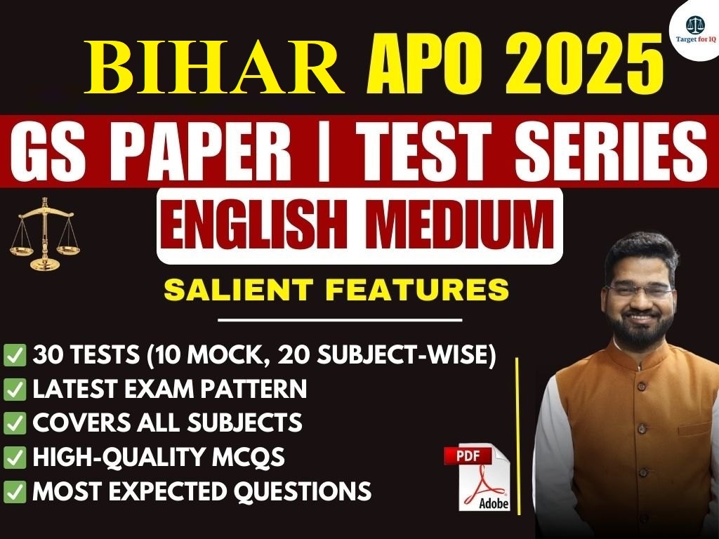 GS Paper | Test Series | Bihar APO 2025 | English