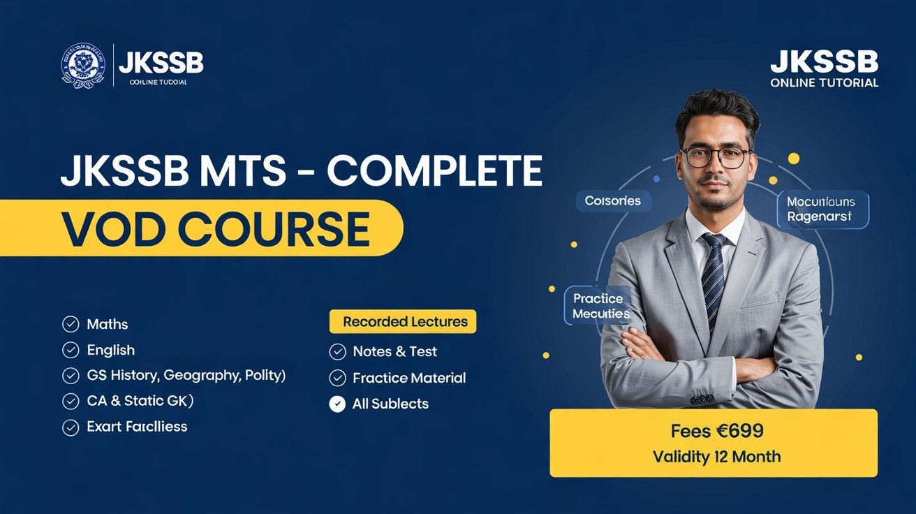 JKSSB MTS/Class IV Course
