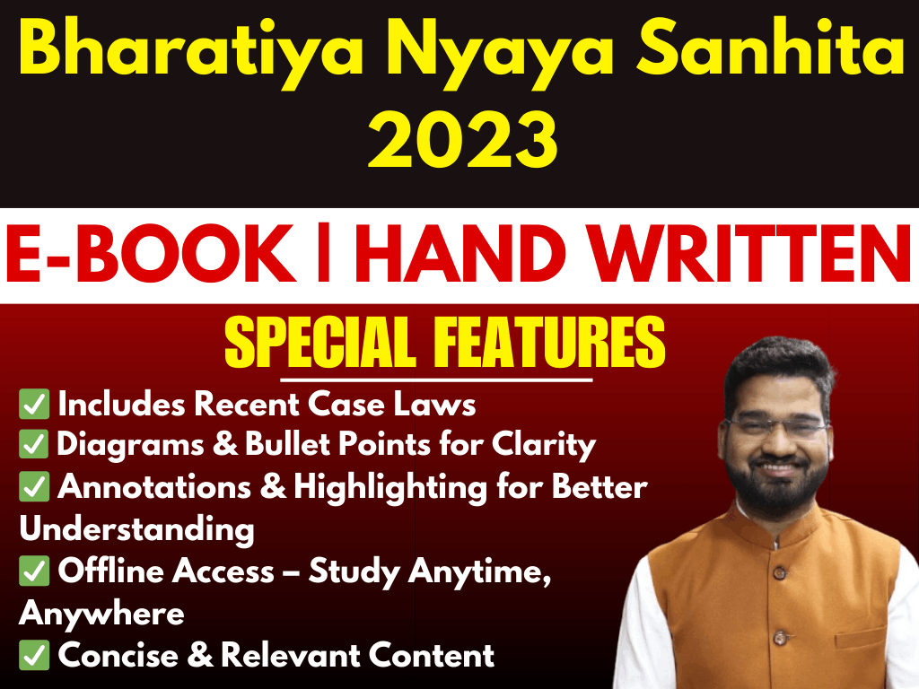BNS (Bharatiya Nyaya Sanhita) 2023 | Handwritten | English Medium | E-Book