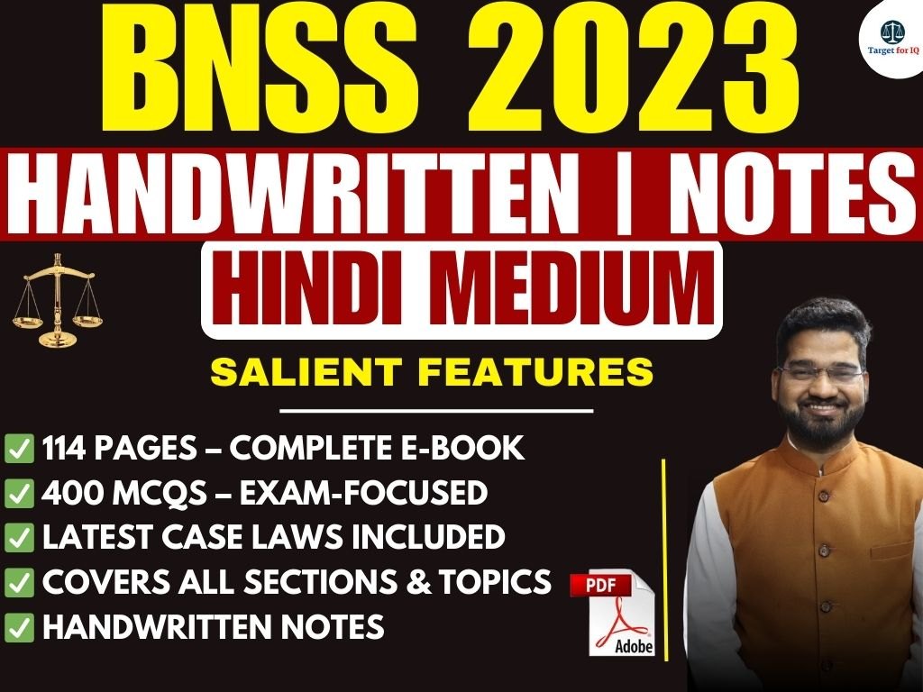 BNSS 2023 | New Criminal Laws | Hindi | Notes