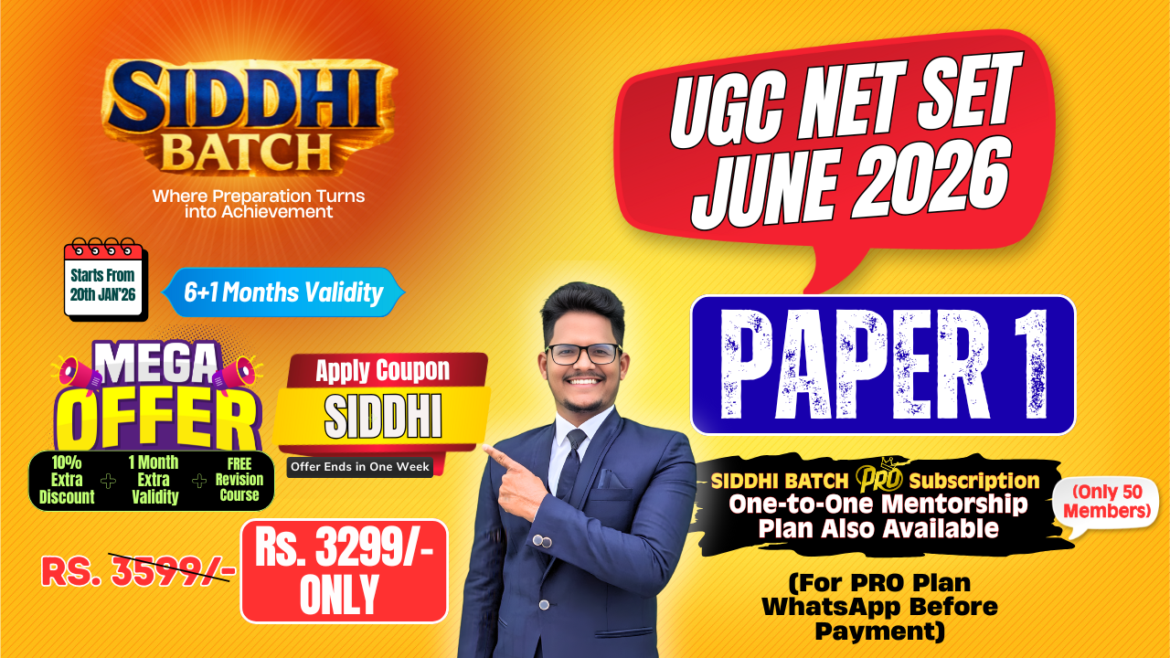 Paper 1 - UGC NET & SET June 2026 - Complete Course