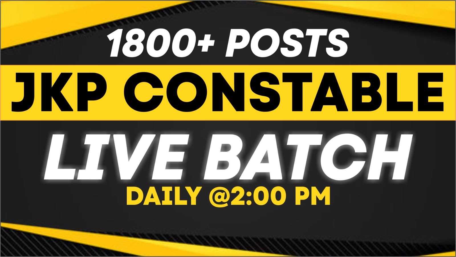 JKP CONSTABLE DAILY LIVE 12th JANUARY  @2:00