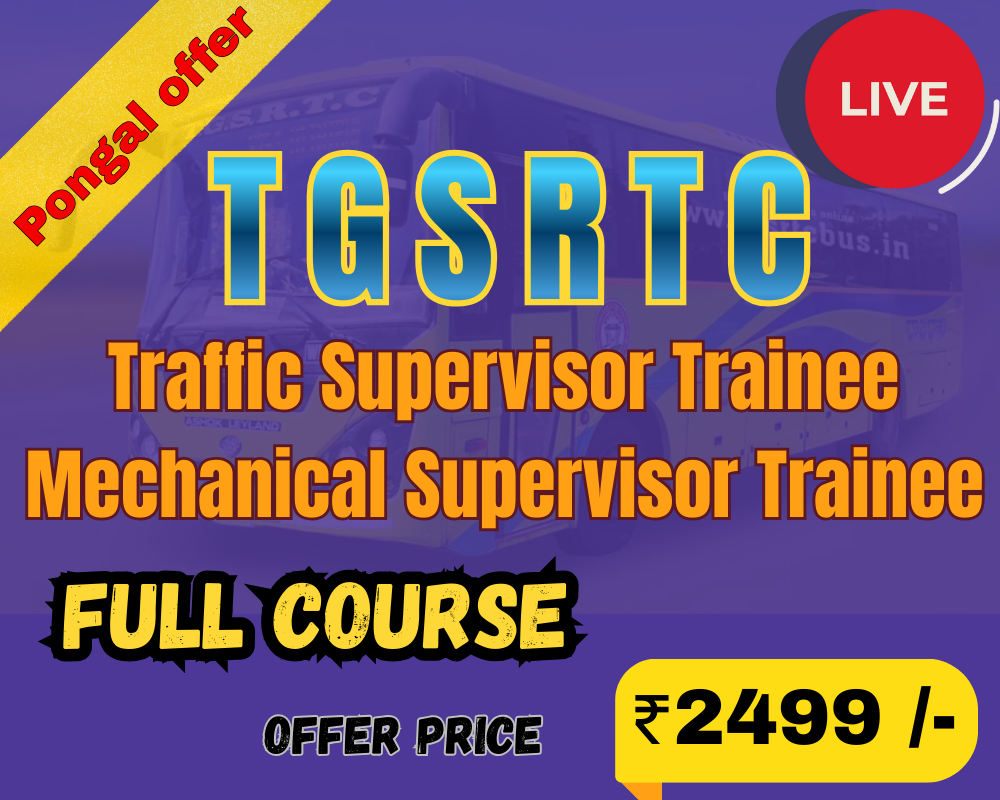 TGSRTC TST & MST Full Course 