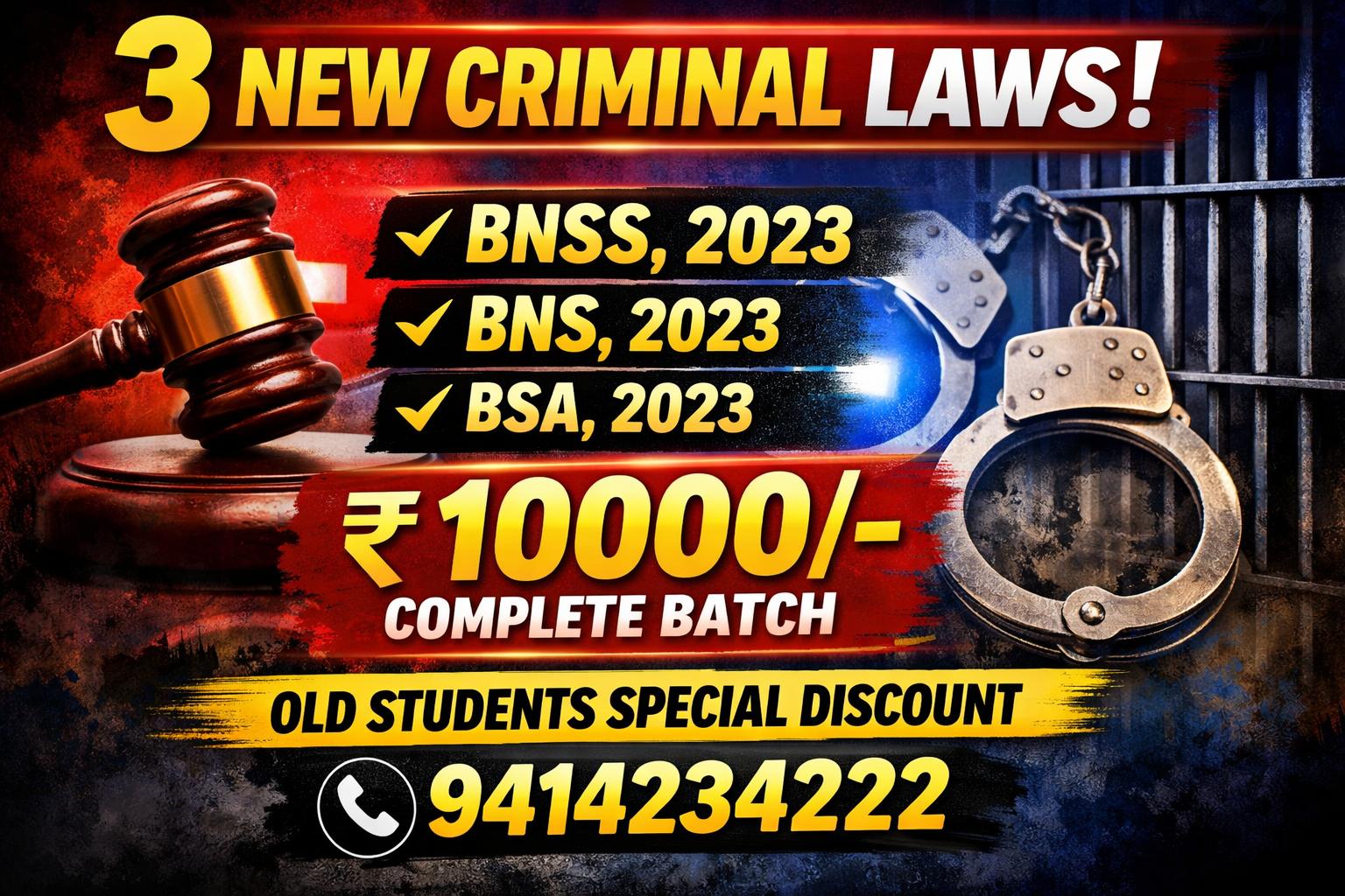 3 NEW CRIMINAL LAWS