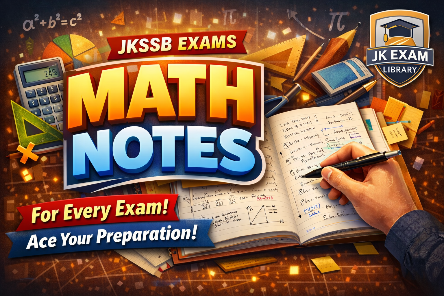 JKSSB Math Handwritten Notes – Complete Notes for All Exams