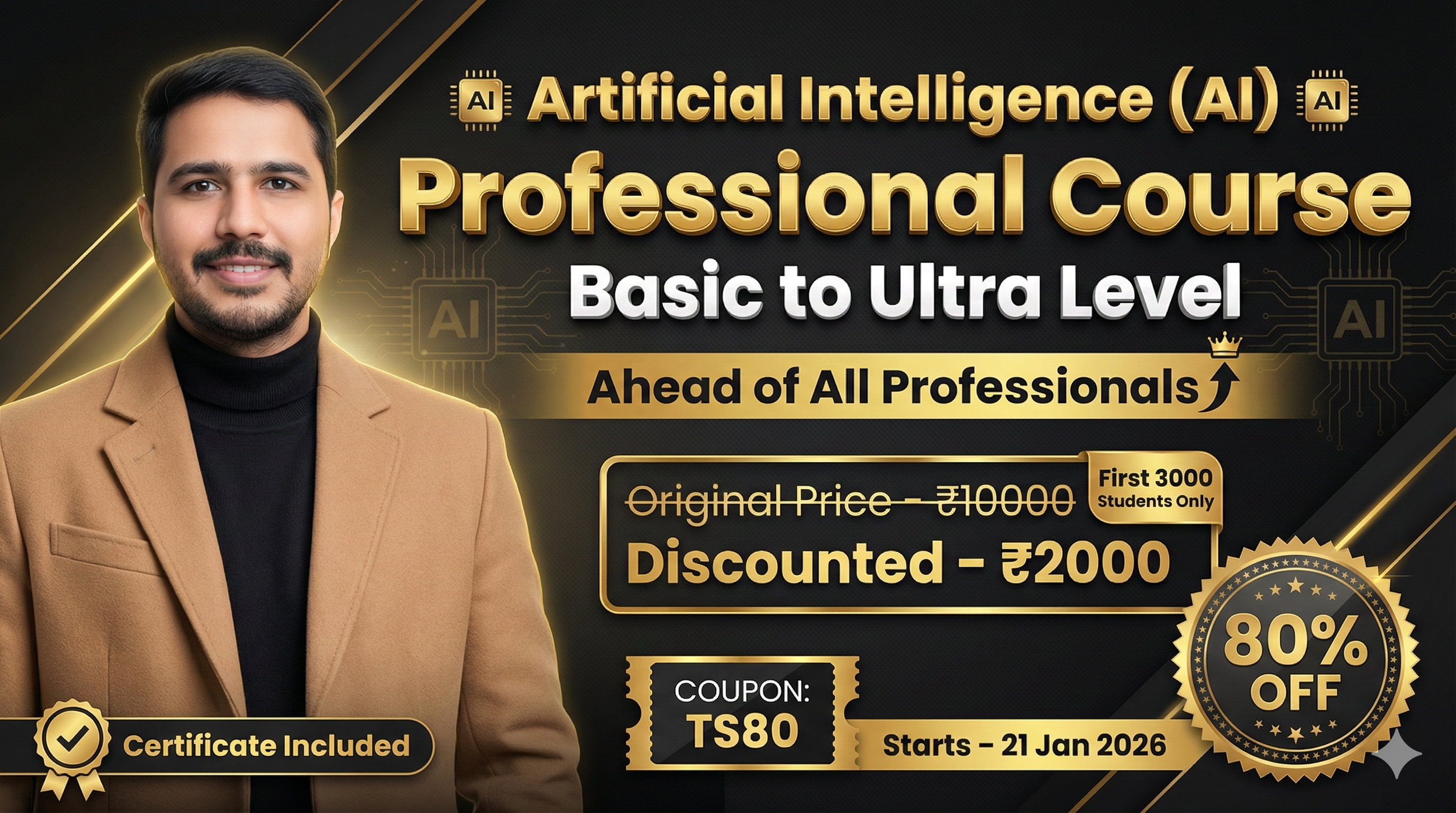 Artificial Intelligence (AI) - Professional Course - By Aman Sir - Starts from 21st January 2026