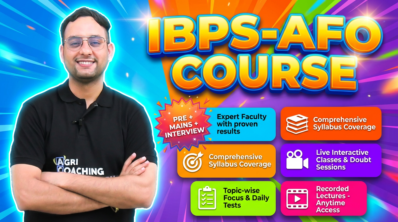 IBPS AFO (PRE + Mains+ Interview)