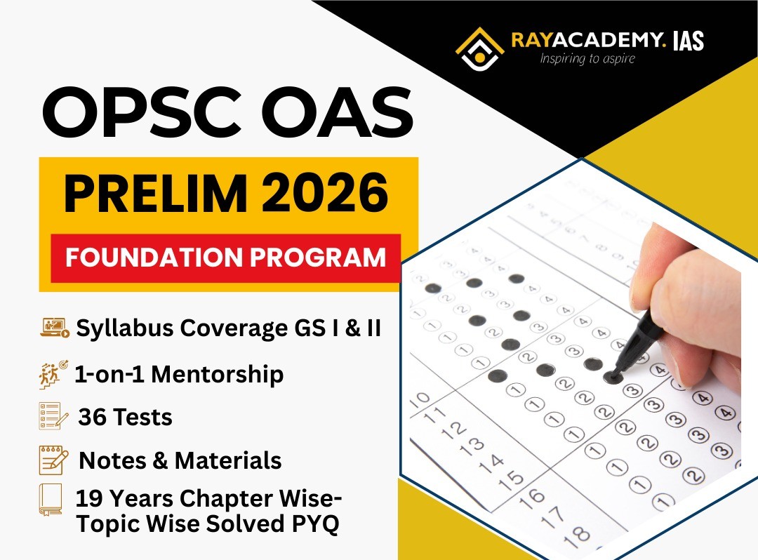OPSC OAS Prelim Foundation 2026 (Online/Offline) English Med