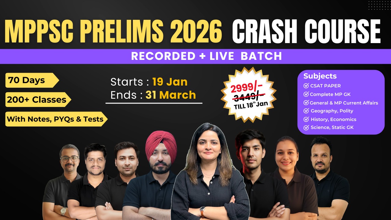 MPPSC Prelims 2026 Crash Course