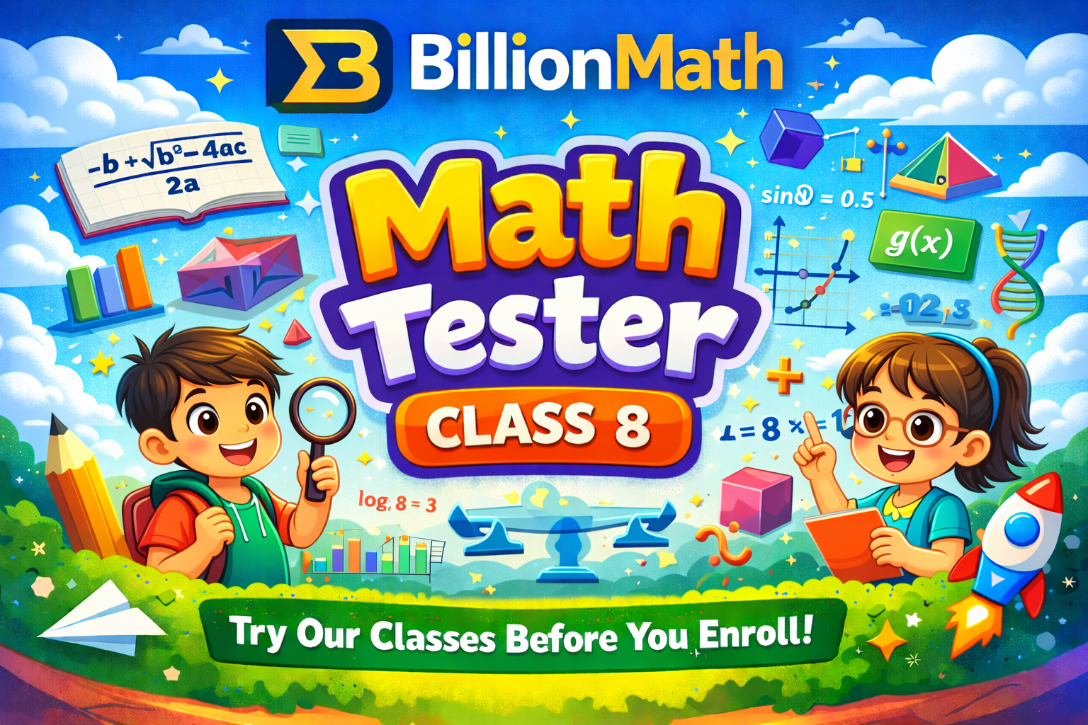 Math Tester - Class 8