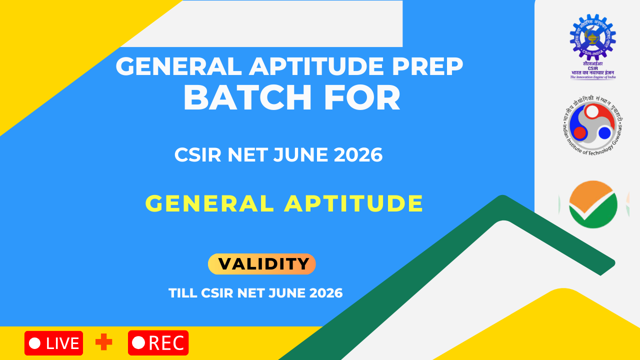 General Aptitude Prep For CSIR -NET & GATE