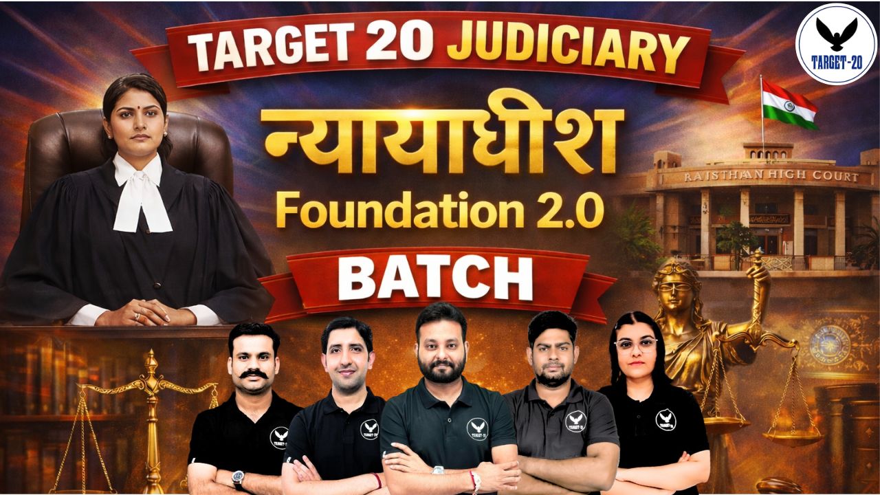 Target Foundation 2.O (न्यायाधीश) Batch 