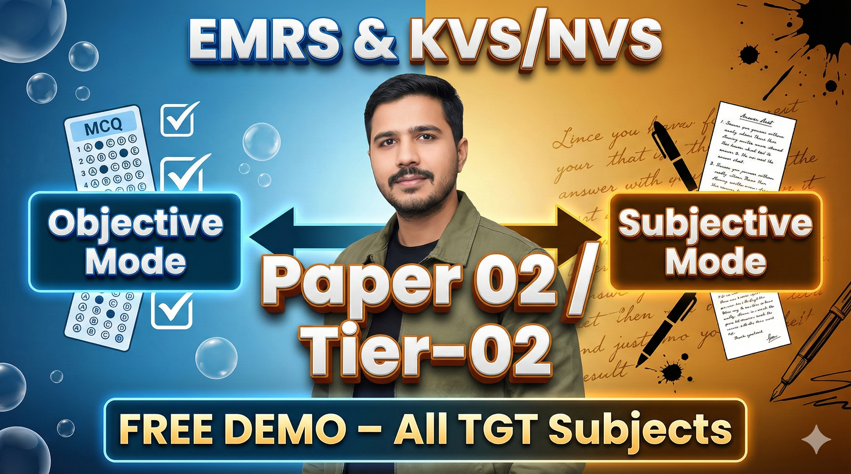EMRS & KVS/NVS | Paper 02/Tier 02 | All TGT Subjects | Free Demo | Objective + Descriptive | Team Swastik