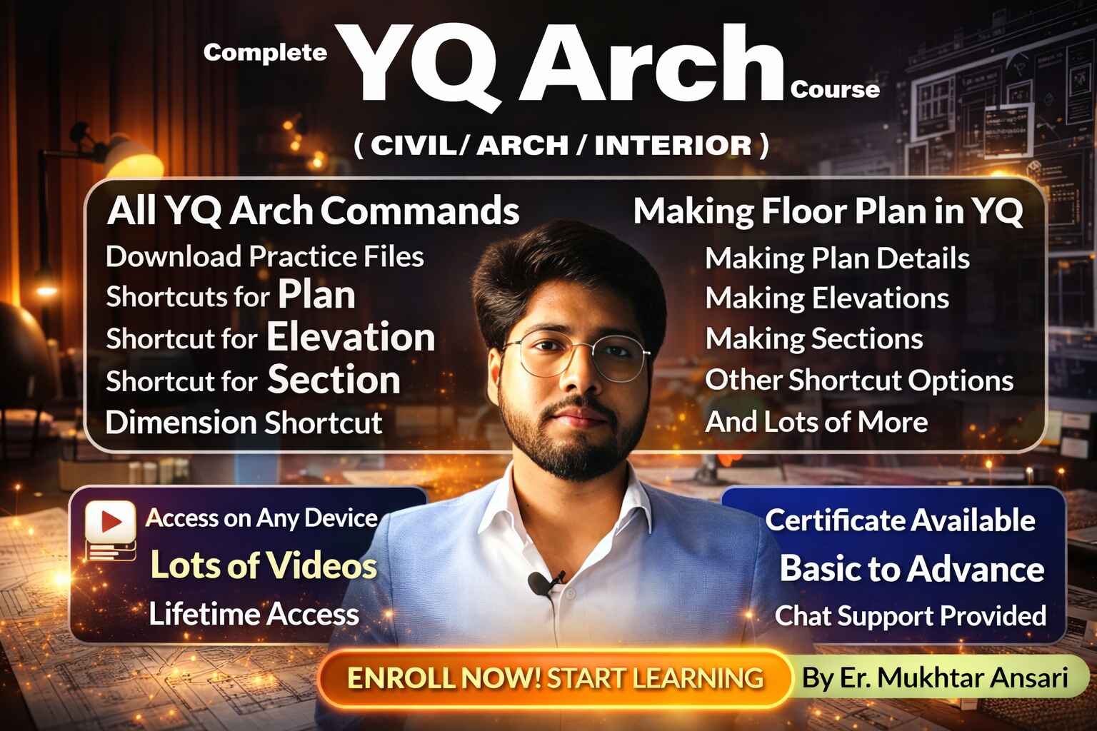 YQ Arch in AutoCAD Complete Course