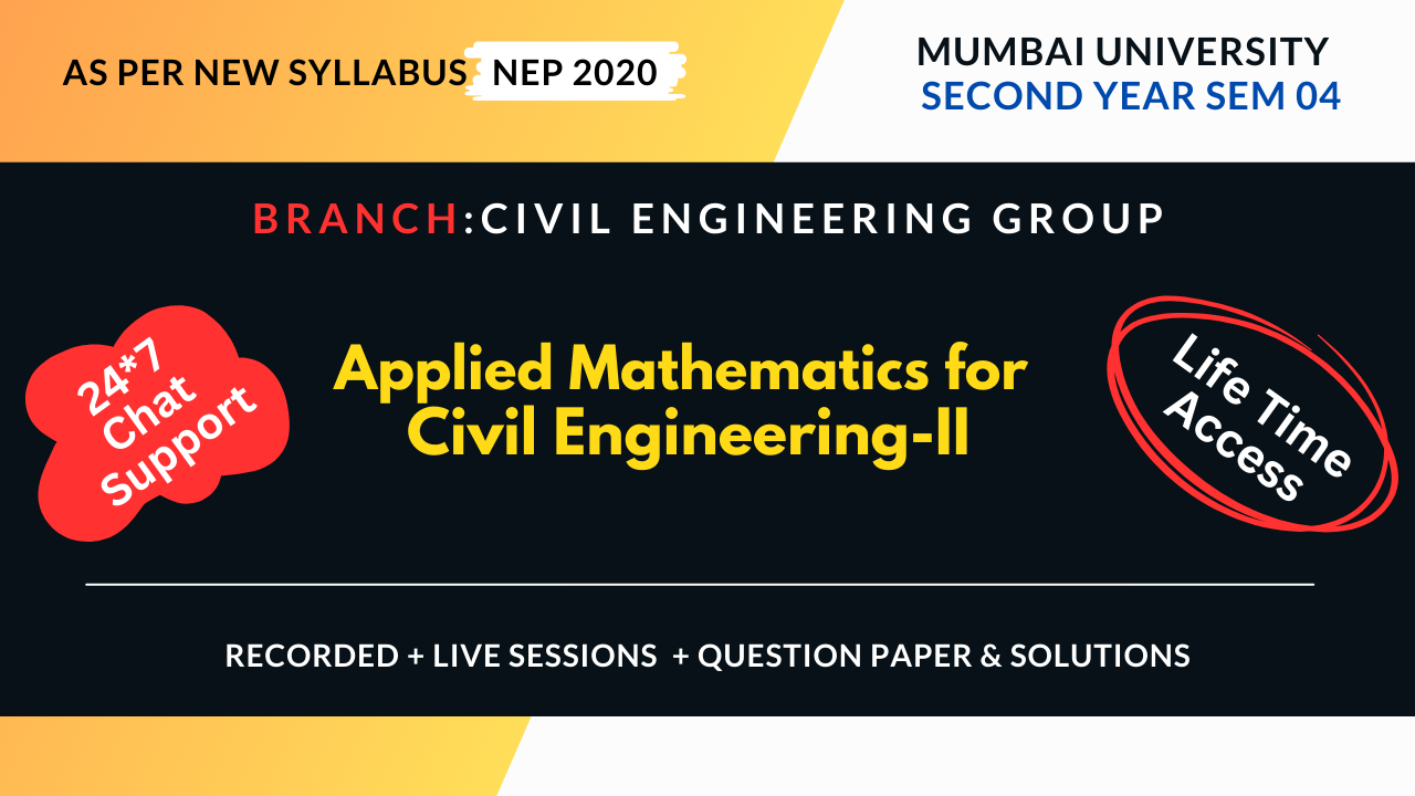 Applied mathematics for Civil Engineering-II