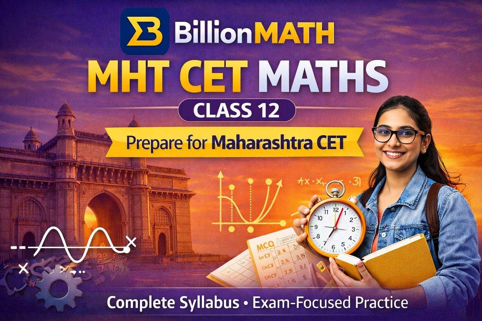 MHT CET Maths – Class 12