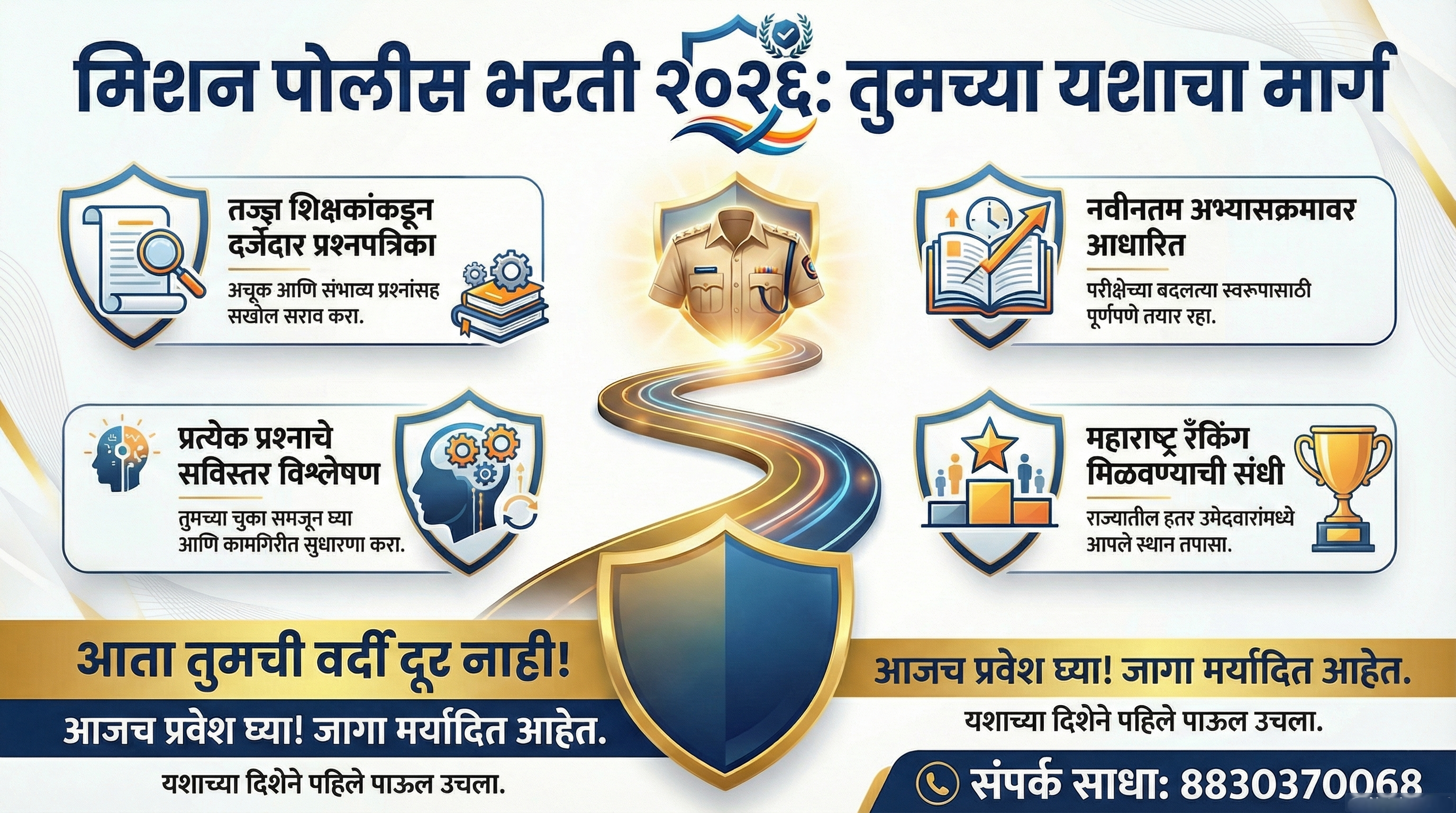 100 पेपर्स | 10,000 प्रश्न | POLICE MEGA TEST SERIES 2026