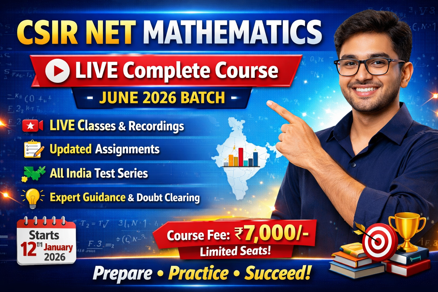 CSIR NET JUNE 2026 MATHEMATICS LIVE COURSE