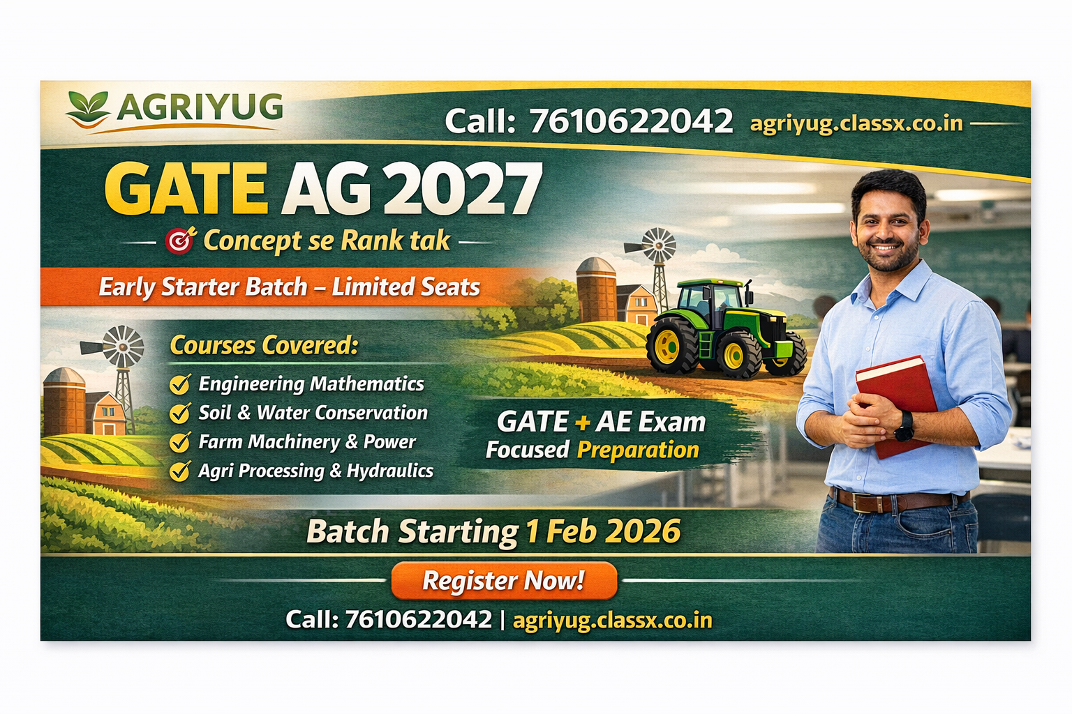 GATE AG I 2027 COURSE 