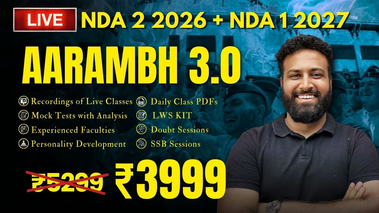 AARAMBH 3.0 BATCH FOR NDA 2026(2) & NDA 2027(1)