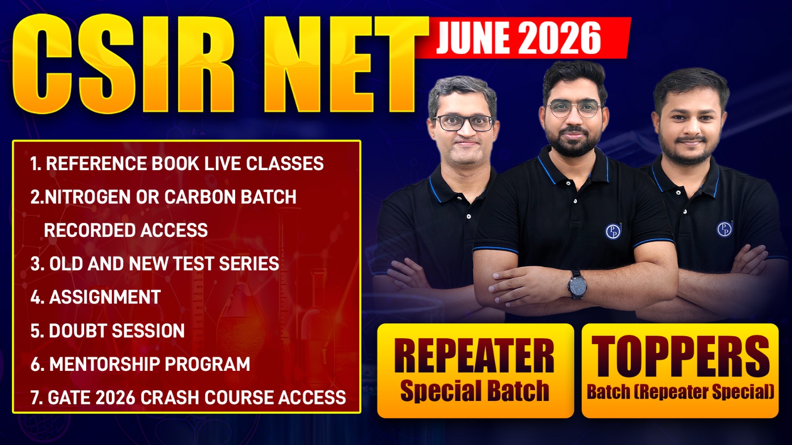 Repeaters Special (Toppers Batch) CSIR NET JUNE 2026