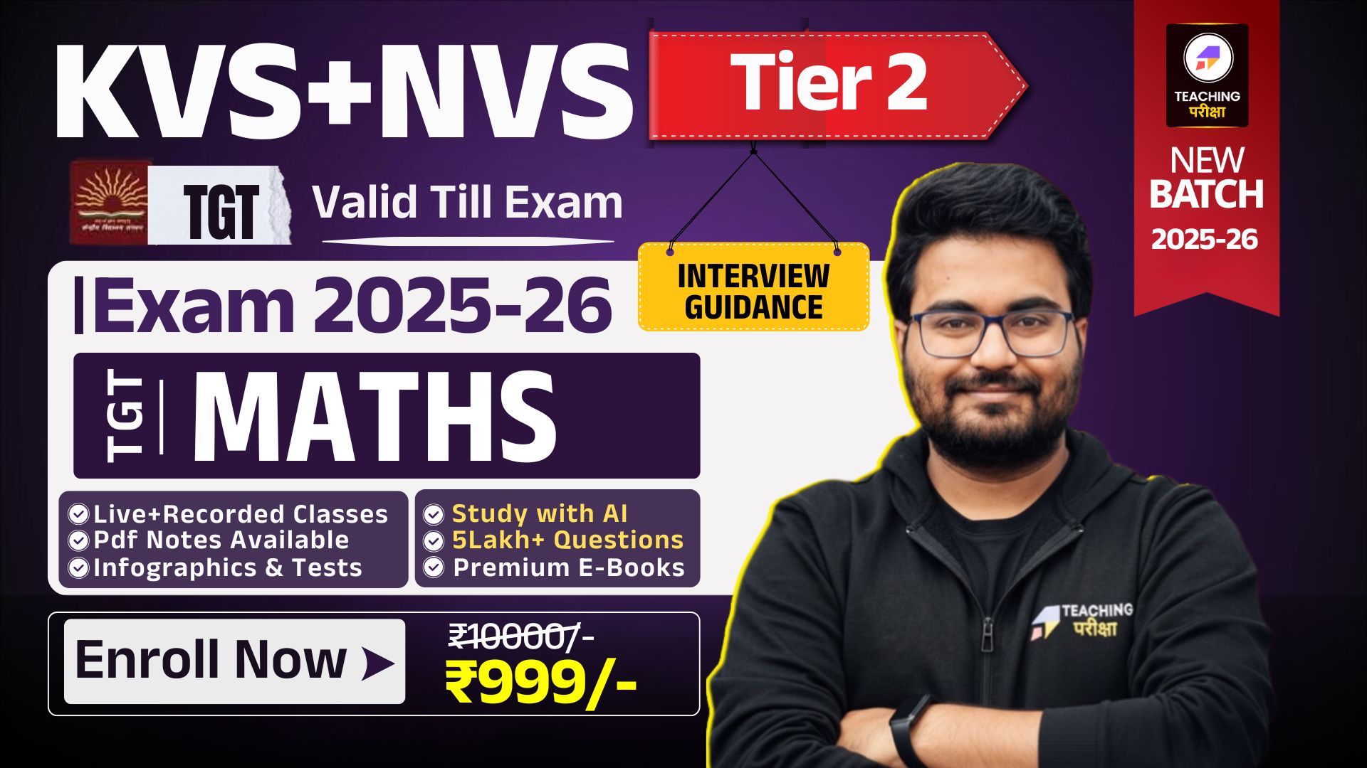 KVS NVS TGT MATHS 2025 (TIER 2) New Batch 695667
