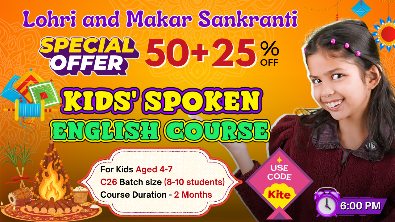 Kids English Pro ~ (C26 = 4-7 Years) ~ 6:00 P.M.