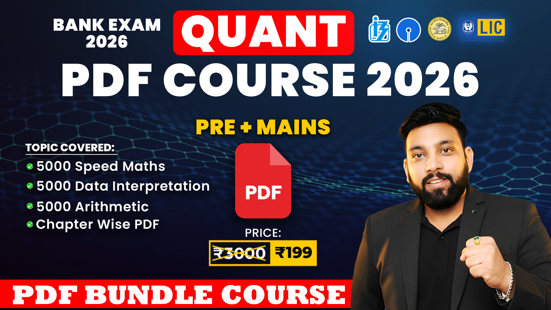 Quant PDF Course (Prelims + Mains) For All Banking Insurance Exam 2026