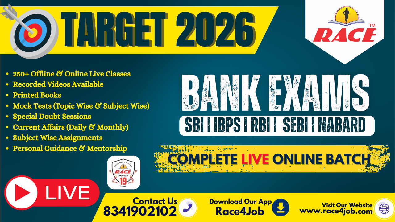 Target 2026 : BANK EXAMS  LIVE ONLINE BATCH 