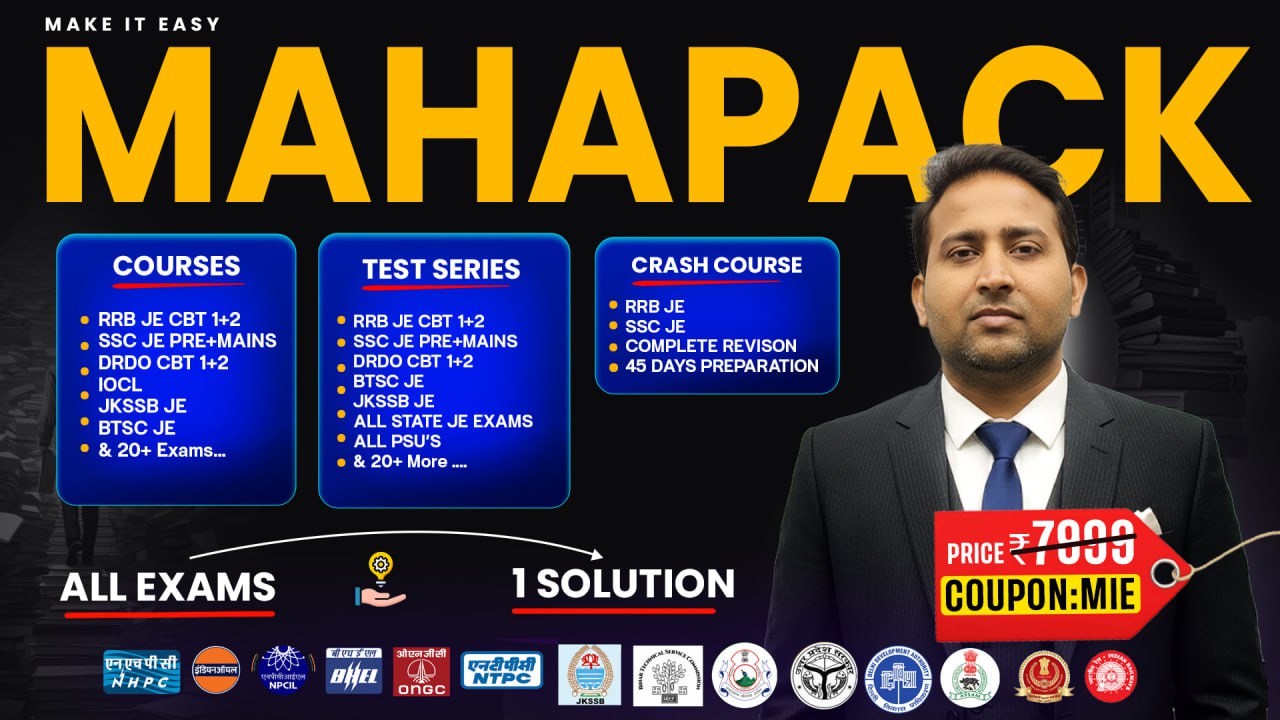 MAHAPACK for ALL JE Exam