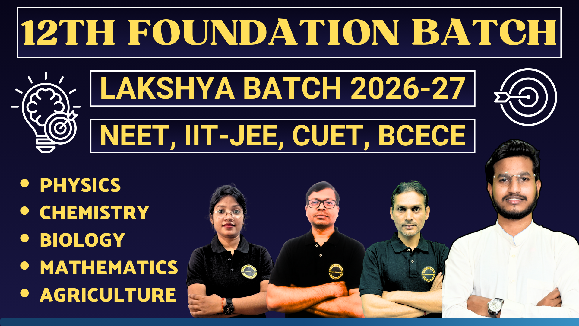 12th Foundation 2026-27 (PCBM+Agriculture)