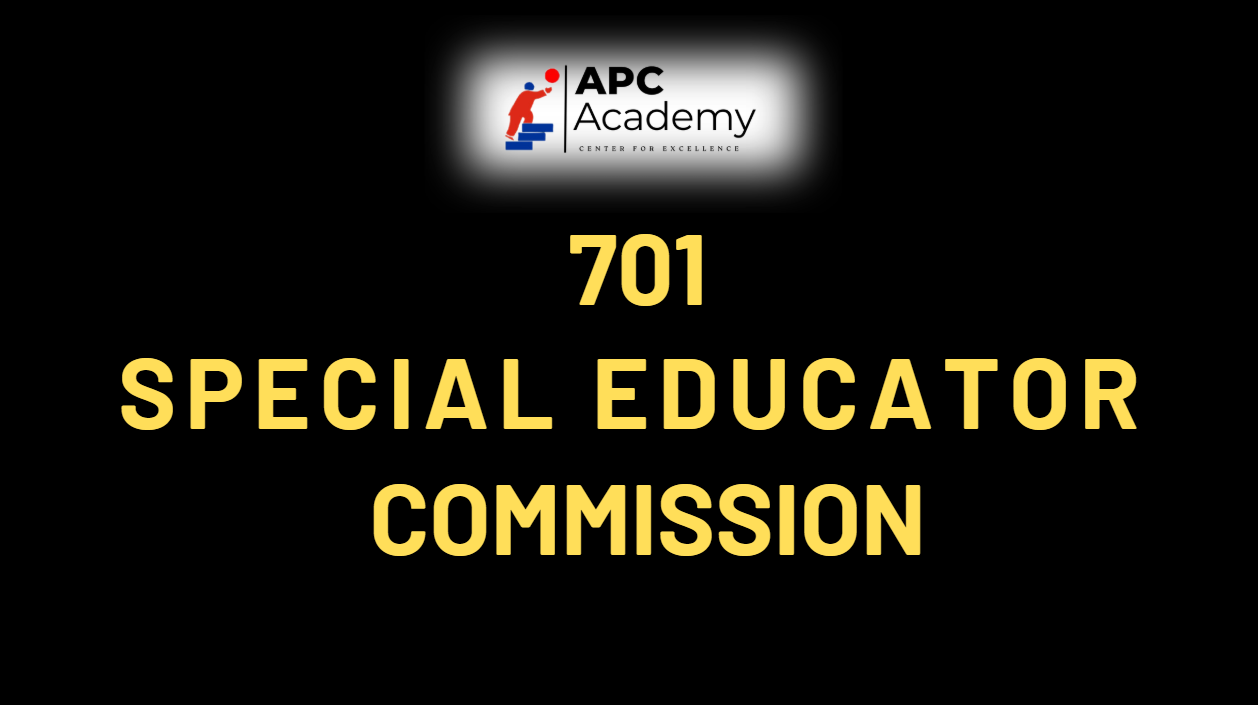 701 SPECIAL EDUCATOR COMMISSION