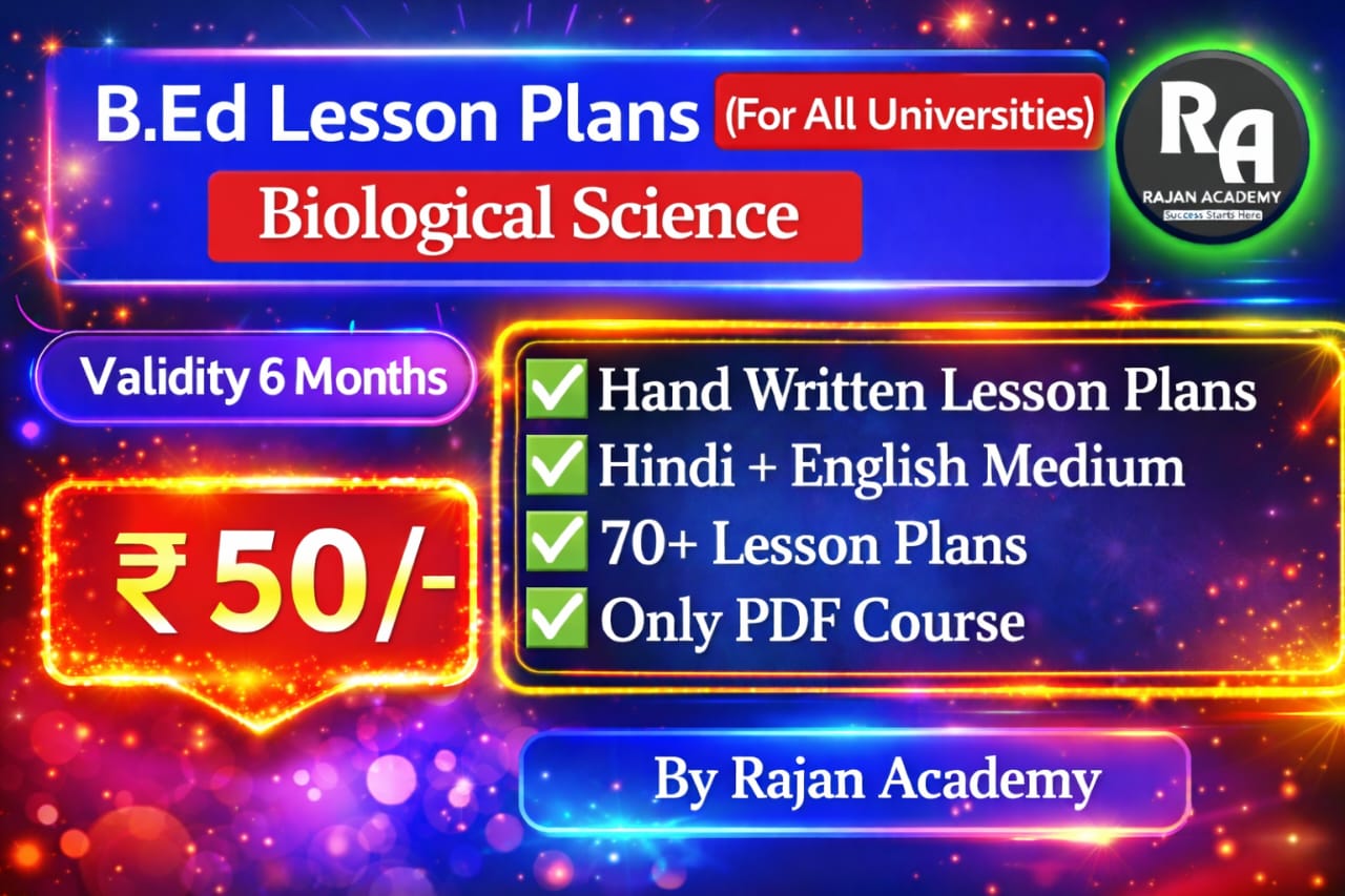 Biology B.Ed Lesson Plans