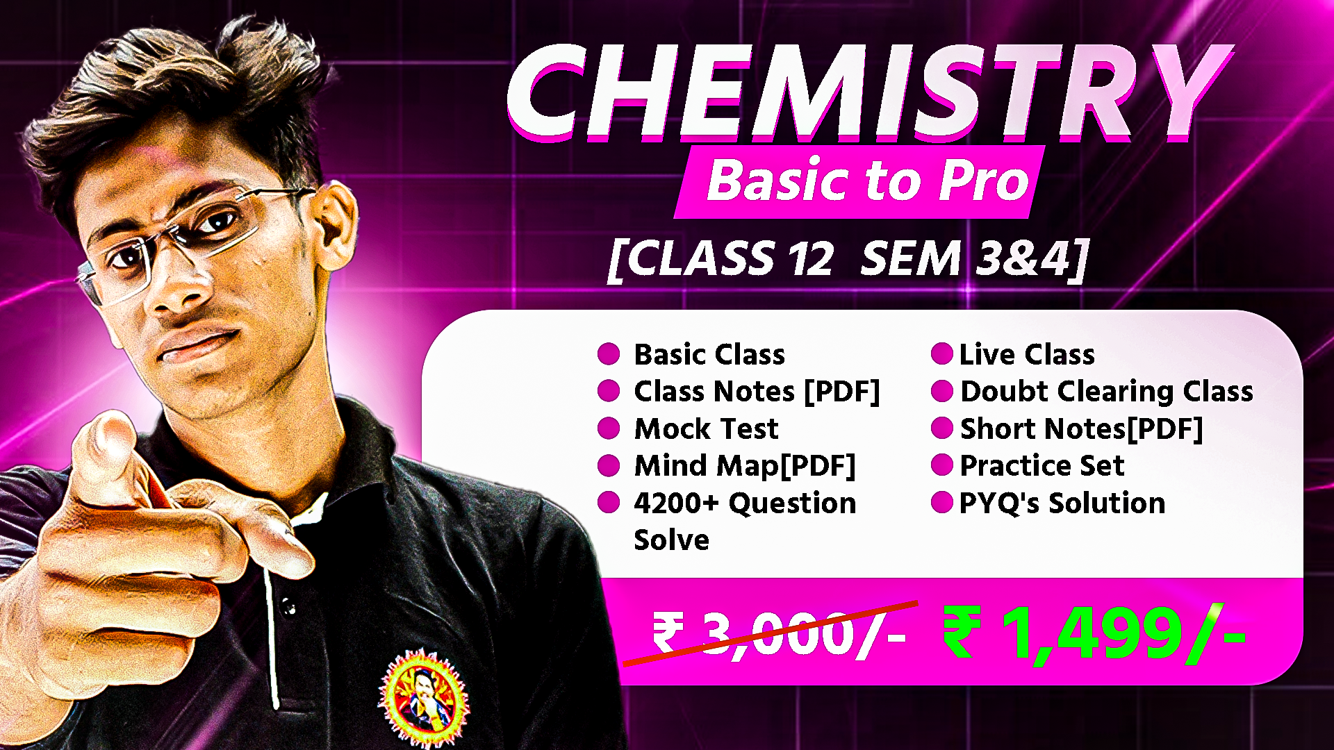 Chemistry Class:12 [Sem:3&4] Asmaul Sir