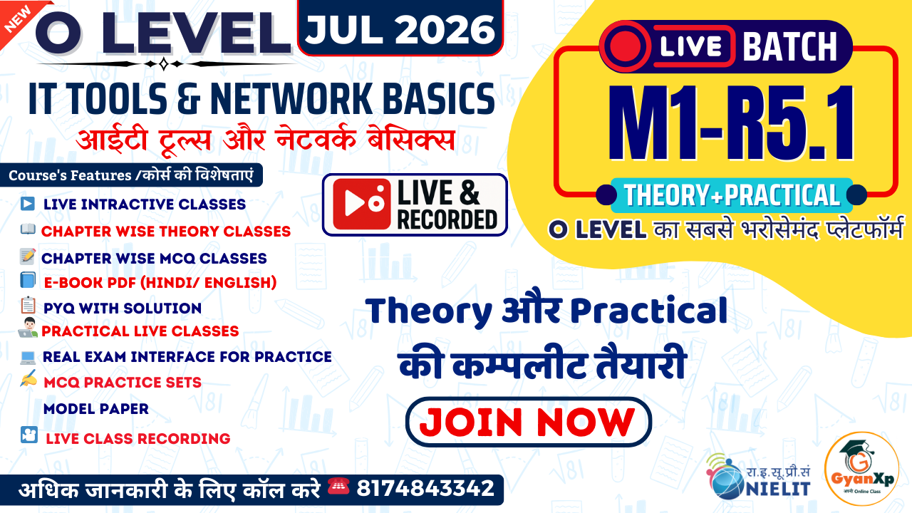 IT Tools & Network Basics (M1-R5.1) LIVE Batch JUL 2026