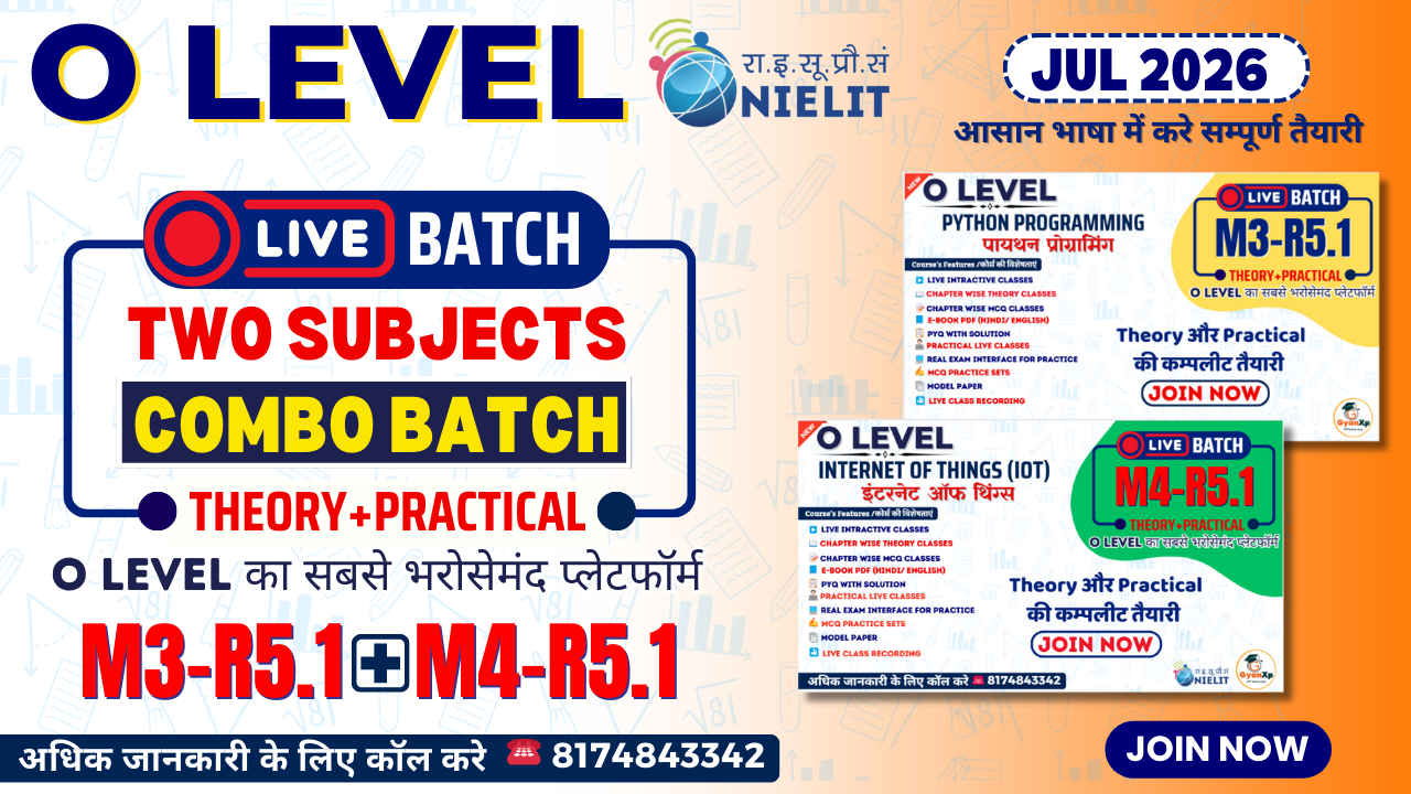 O Level LIVE Combo Pack (M3-R5.1 & M4-R5.1) JUL 2026